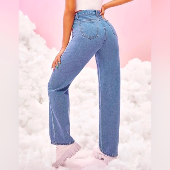 Care Bears Cartoon & Letter Graphic Straight Jeans SIZE MEDIUM - Picture 3 of 3